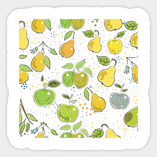 Pear Sticker by Kristina Stellar Scandinavian Land